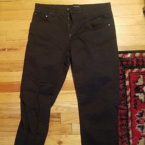 Slim cut black pants